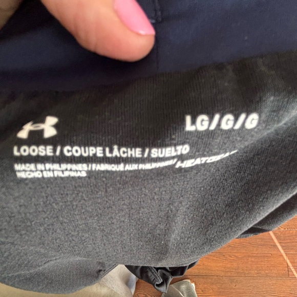 Under Armour Women's navy Athletic Running Shorts Large - Picture 2 of 5